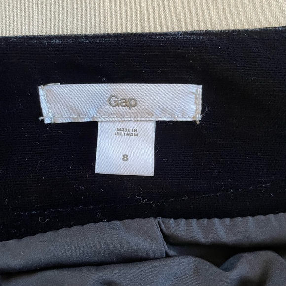 Gap velour pencil skirt women’s size 8 holiday party dark academia Wendy Adams - Picture 3 of 5